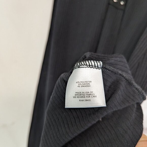 Modcloth Dress Women 8 10 Medium Black Maxi Tank Sleeveless Rib Lattice Tie - Picture 10 of 13